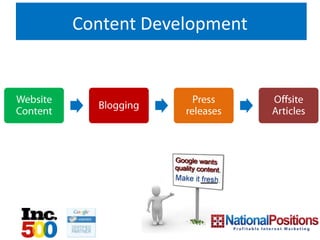 Content Development
 
