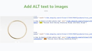 Add ALT text to images
 