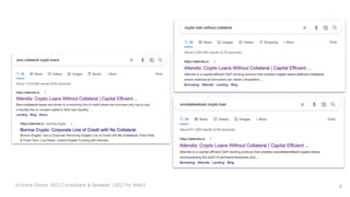 Victoria Olsina: SEO Consultant & Speaker | SEO for Web3 6
 