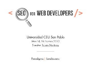 SEO for web developers