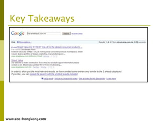 Key Takeaways




www.seo-hongkong.com
 