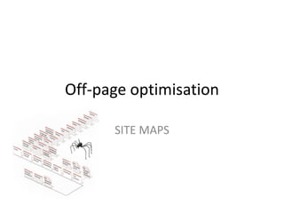 Off-page optimisation
SITE MAPS
 