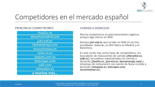 SEOGuardian - Comida a Domicilio- Informe SEO y SEM