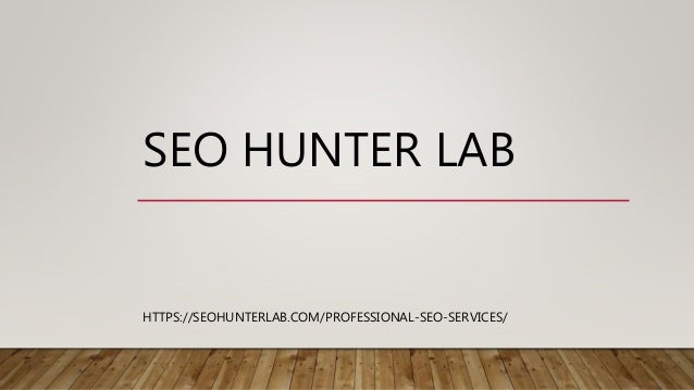 SEO HUNTER LAB
HTTPS://SEOHUNTERLAB.COM/PROFESSIONAL-SEO-SERVICES/
 