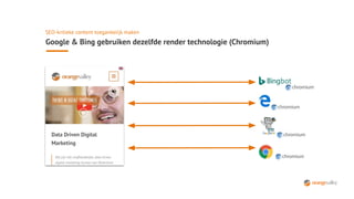 SEO-kritieke content toegankelijk maken
Google & Bing gebruiken dezelfde render technologie (Chromium)
 