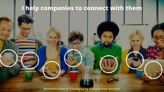 I help companies to connect with them
#mobileﬁrstseo at #3xedigital by @aleyda from @orainti
 