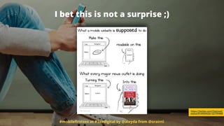 I bet this is not a surprise ;)
#mobileﬁrstseo at #3xedigital by @aleyda from @orainti
https://twitter.com/Oatmeal/
status/810905426132799488
 