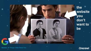 Source: 10 Things I Hate About You
the
website
you
don’t
want to
be
 