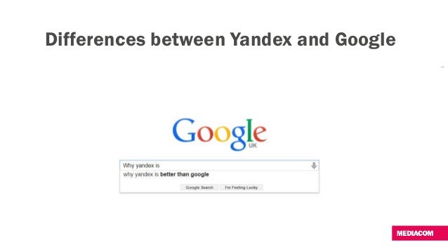 Seo In Yandex Yandex Vs Google Seo In Yandex Yandex Vs Google