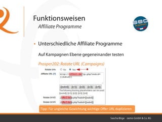 Tipp: Für ungleiche Gewichtung wichtige Offer URL duplizieren
 