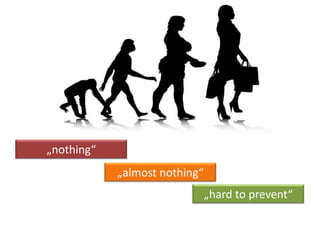 „nothing“
            „almost nothing“
                               „hard to prevent“
 