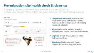 pa.ag@peakaceag10
Pre-migration site health check & clean-up
A properly optimised domain migrates easier and more efficien...