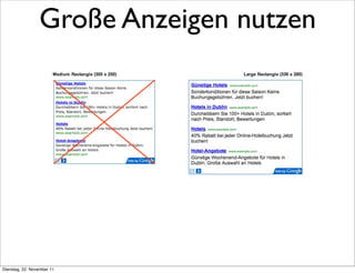 Große Anzeigen nutzen




Dienstag, 22. November 11
 