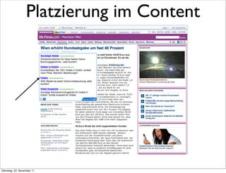 Platzierung im Content




Dienstag, 22. November 11
 