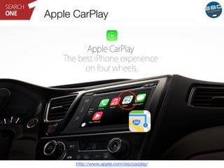 Apple CarPlay 
http://www.apple.com/ios/carplay/ 
 