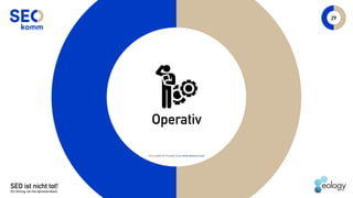 SEO ist nicht tot!
Ein Vortrag von Kai Spriestersbach
29
Operativ
Icon made by Freepik from www.flaticon.com 
 