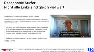 Reasonable Surfer:
Nicht alle Links sind gleich viel wert.
https://www.seobythesea.com/2016/04/googles-reasonable-surfer-patent-updated/
https://www.youtube.com/watch?v=iK8tGopTa-A&t=67s
 