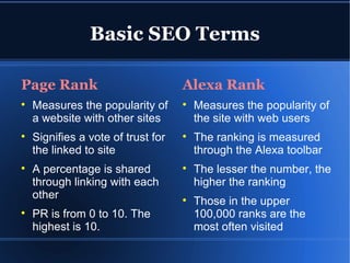Basic SEO Lecture Presentation | PPT