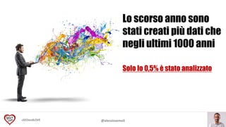 #SEOandLOVE @alessiosemoli
Solo lo 0,5% è stato analizzato
Lo scorso anno sono
stati creati più dati che
negli ultimi 1000 anni
 