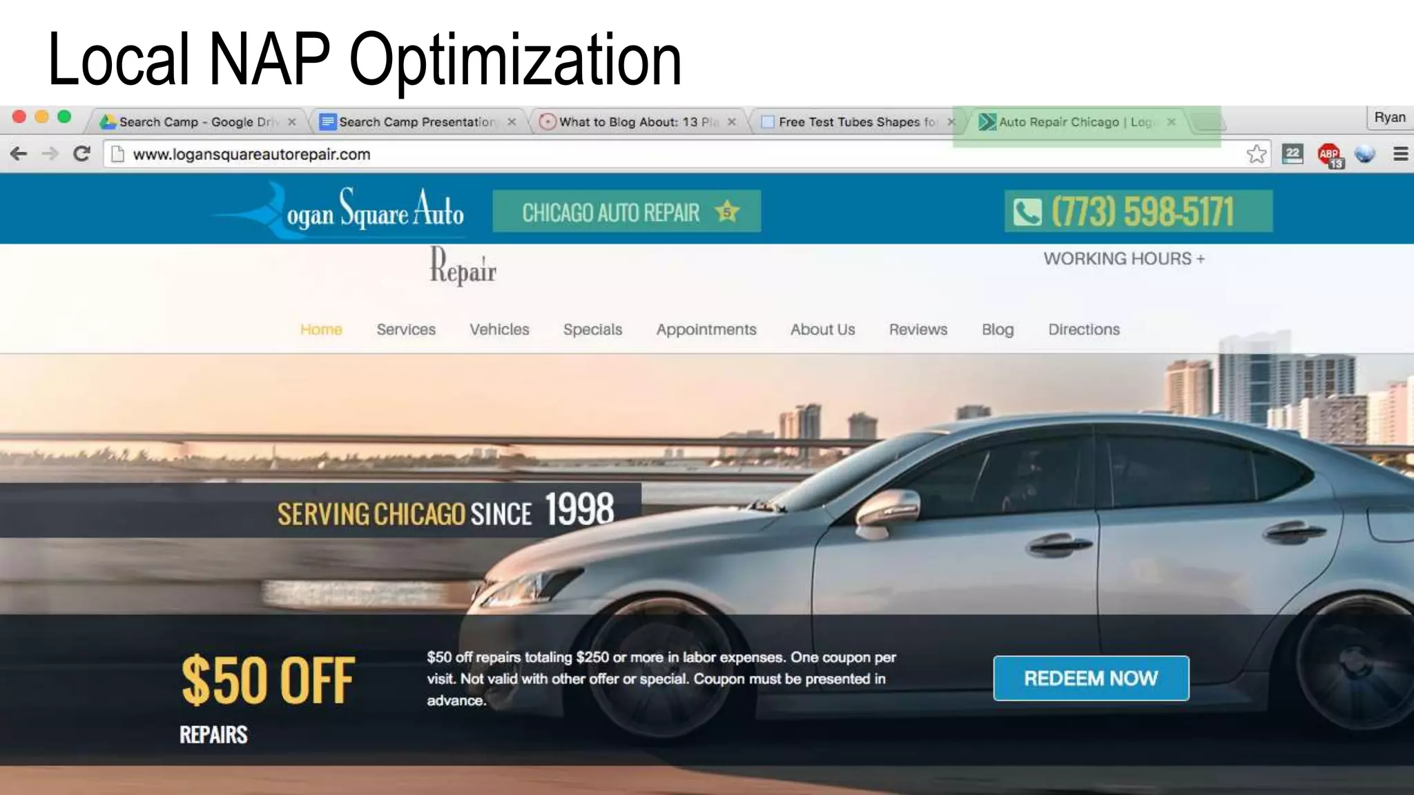 Local NAP Optimization
 