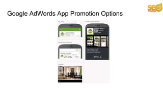 Google AdWords App Promotion Options
 