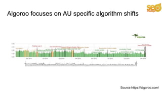 Algoroo focuses on AU specific algorithm shifts
Source https://algoroo.com/
 