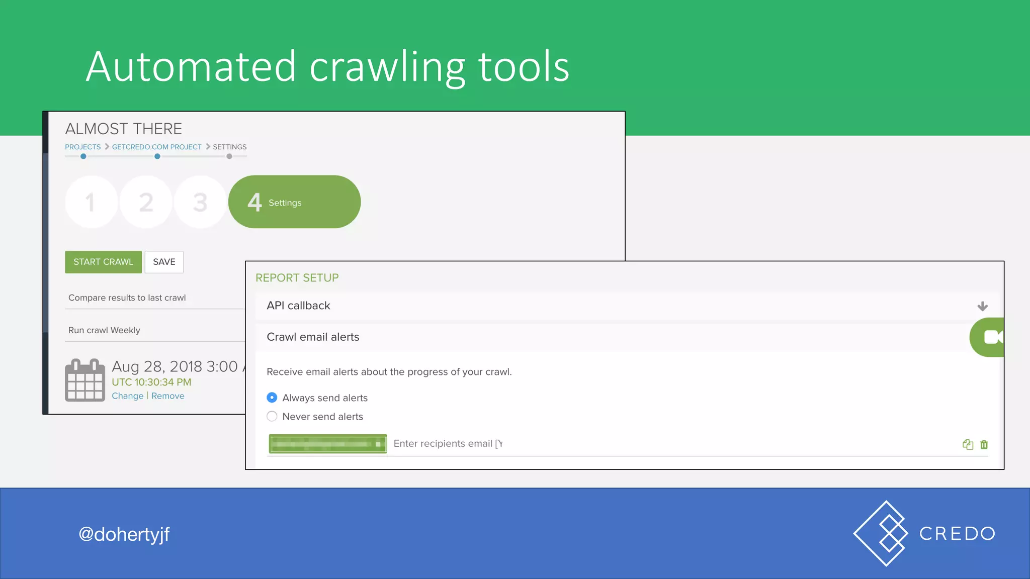 Automated	crawling	tools
@dohertyjf
 