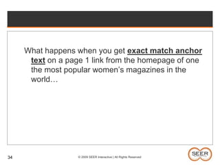 Homepage link juice / domain authority on large sites does not really flow to article pagesAuthority links don’t add instant valueBig sites paginate like crap and bury stories33