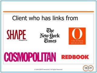 Client who has links from