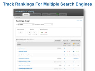 Track Rankings For Multiple Search Engines
 