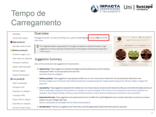 Tempo de
Carregamento




               1
 