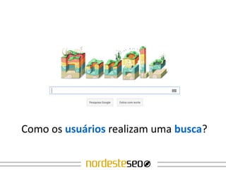 Glossário
  Entendendo a sopa de letrinhas


Como os usuários realizam uma busca?
 