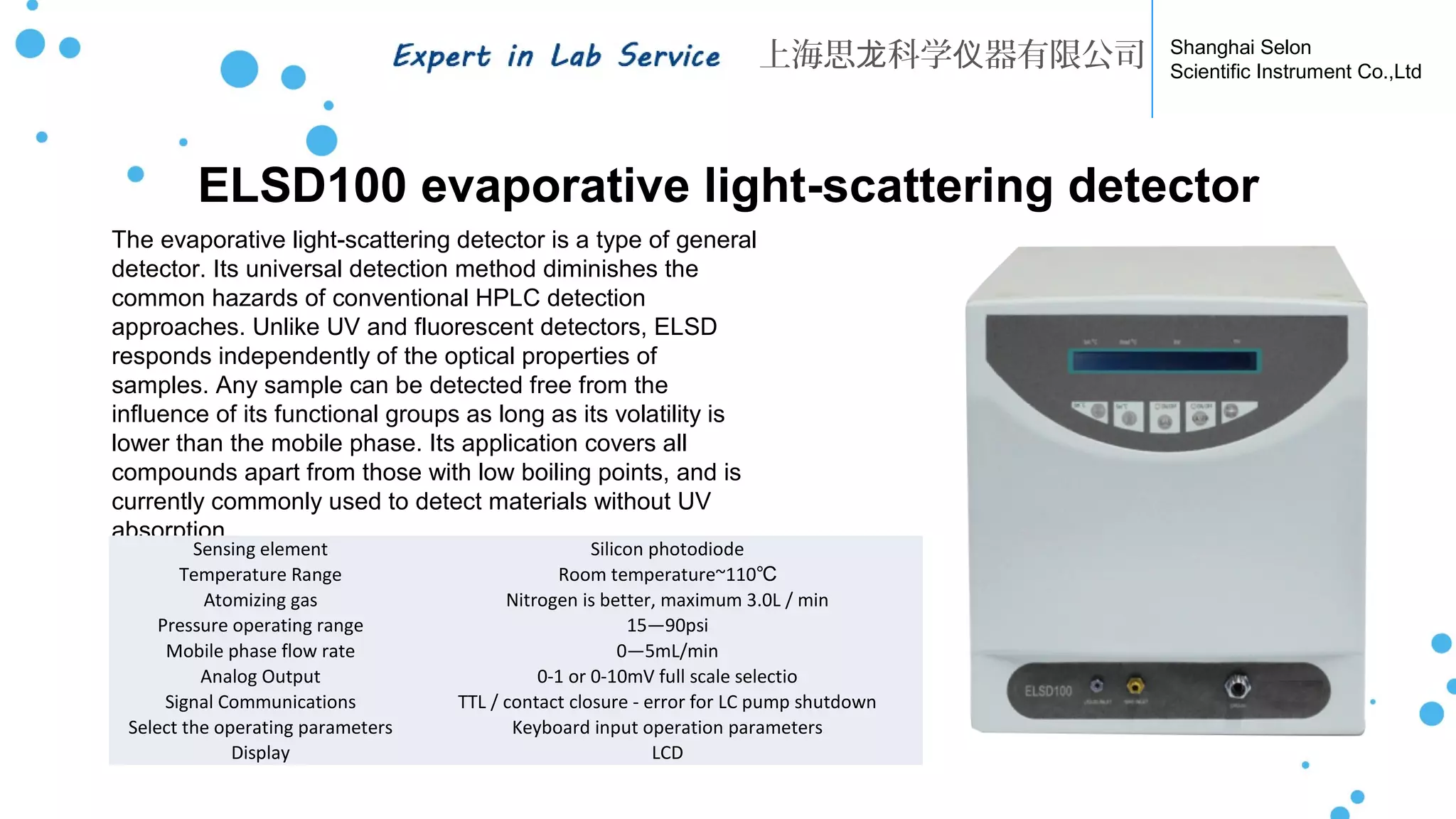 SELON HPLC System Introduction ( LC-100 & EX-1600 & EX-1700 ) | PPT
