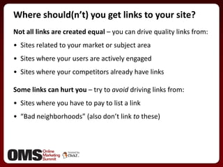 Link sources
  Easy              General directories,
                organizations, and classifieds

                    ...