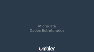 Microdata
Dados Estruturados
 