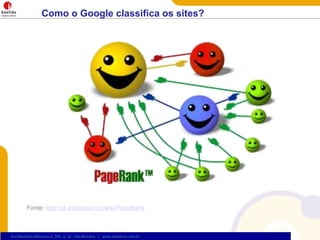 Como o Google classifica os sites?Fonte: http://pt.wikipedia.org/wiki/PageRank
