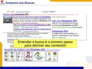 Anatomia das BuscasEntender a busca é o primeiropassoparaotimizarseuconteúdo!