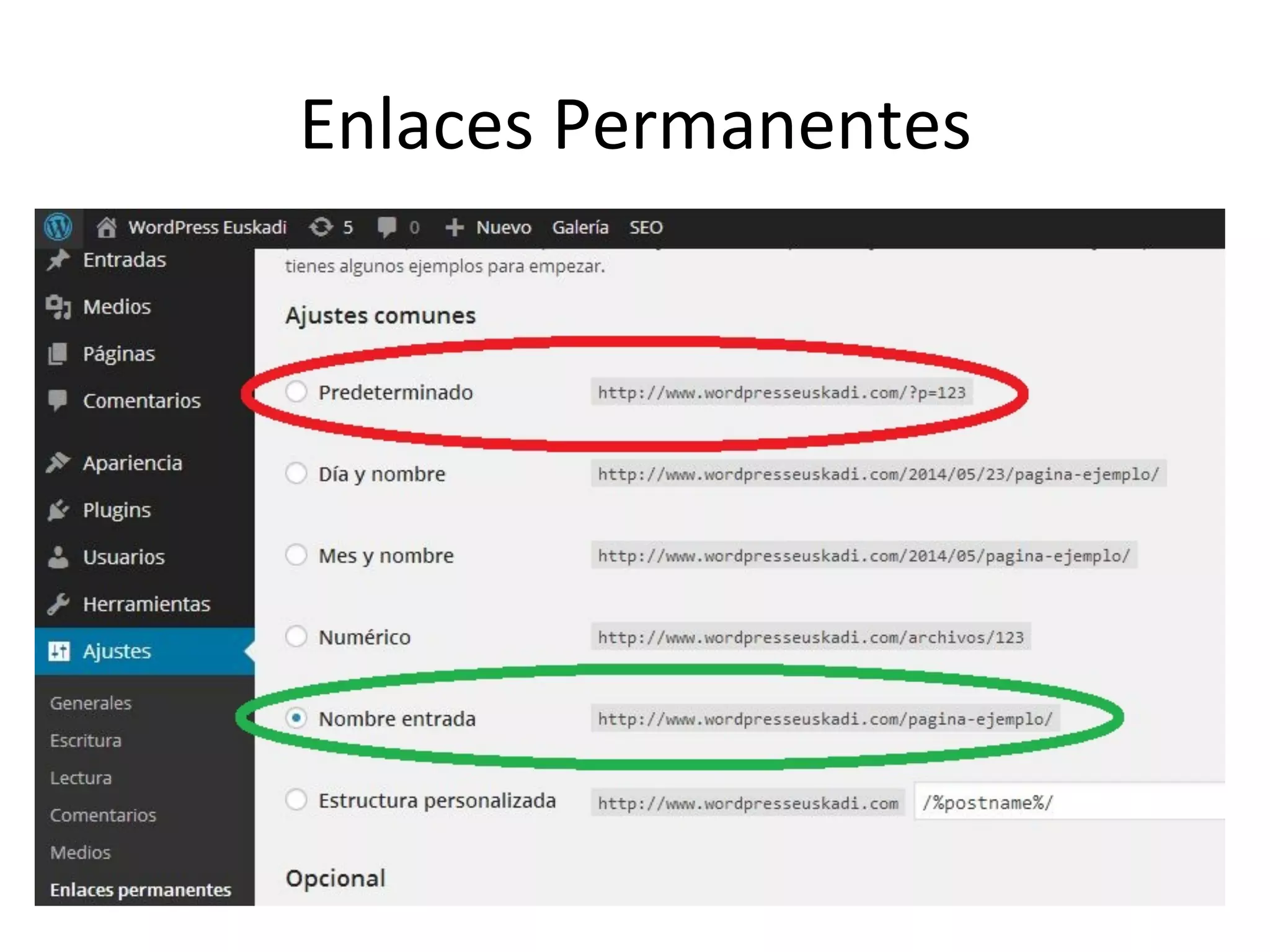 Enlaces 
Permanentes 
 