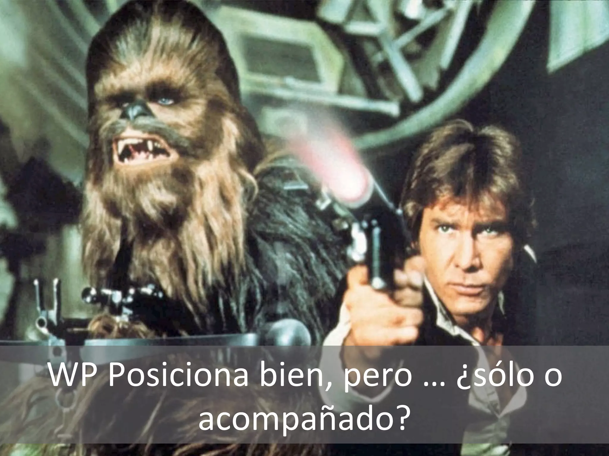 WP 
Posiciona 
bien, 
pero 
… 
¿sólo 
o 
acompañado? 
 