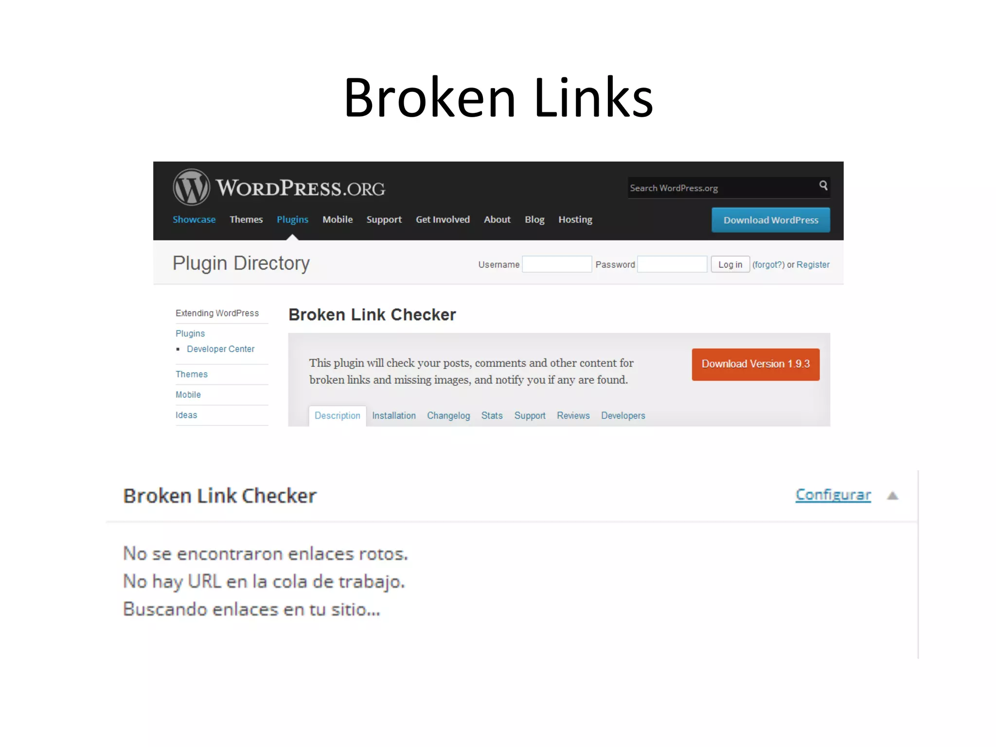 Broken 
Links 
 