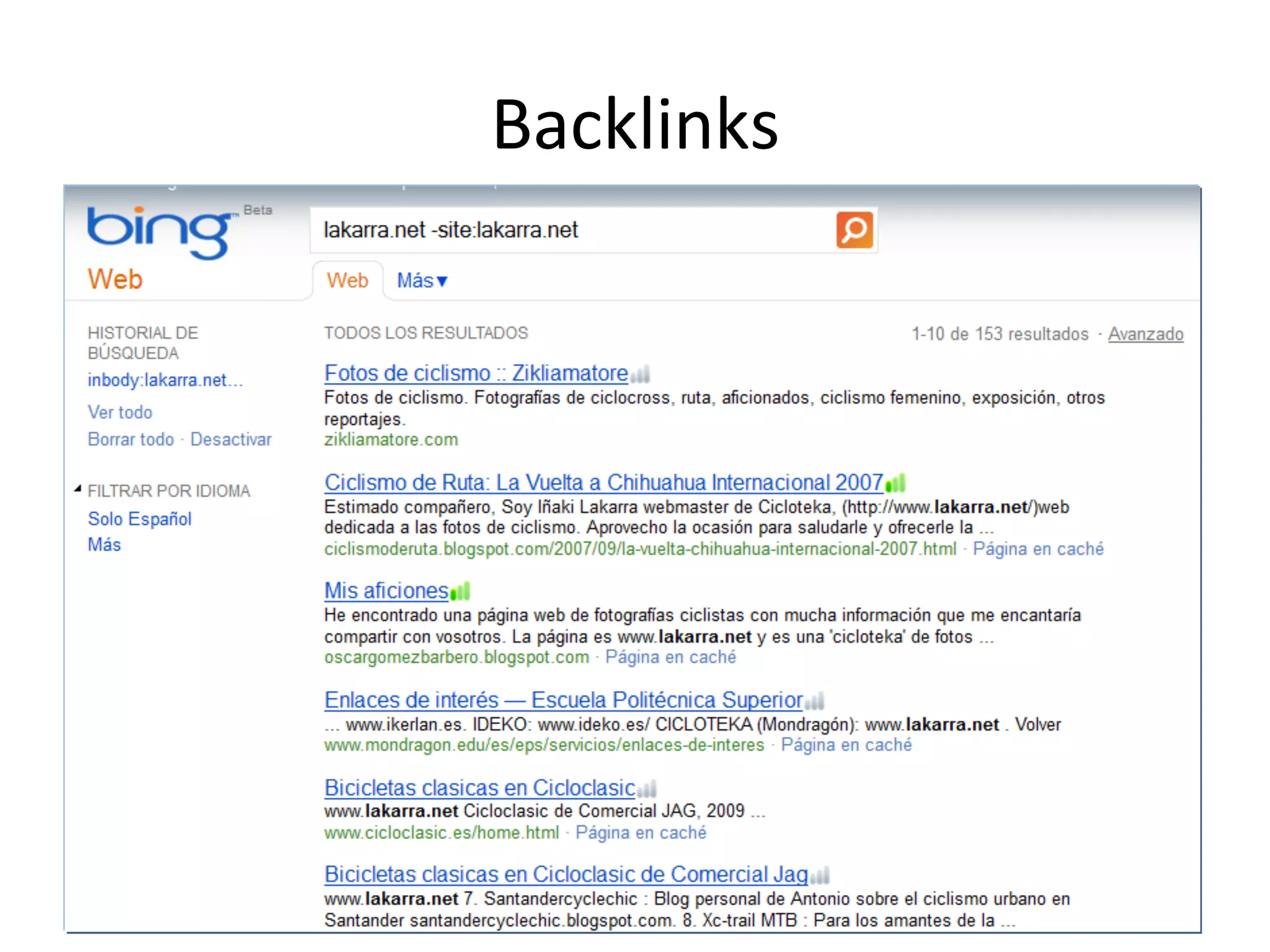 Backlinks 
55 
 