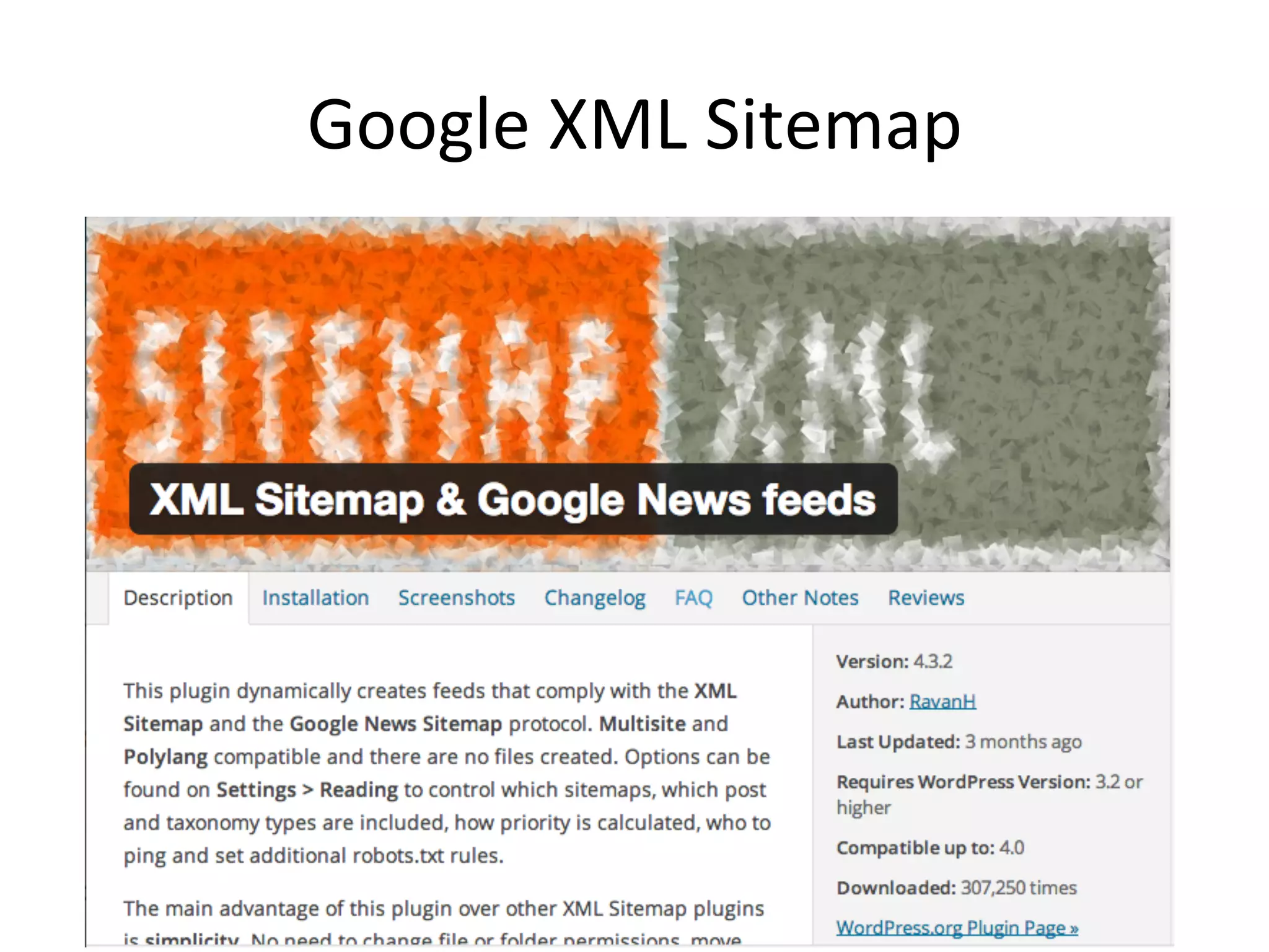 Google 
XML 
Sitemap 
 