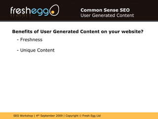 Common Sense SEOGoogle Universal    Will Google Universal change with the introduction of Google Caffeine?