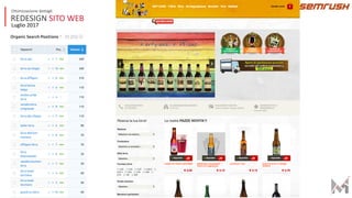 REDESIGN SITO WEB
Ottimizzazione dettagli
Luglio 2017
 