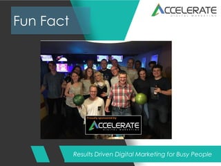Results Driven Digital Marketing for Busy People
Fun Fact
 