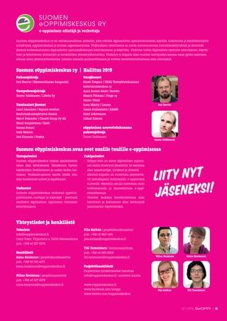 Suomen eOppimiskeskus ry on valtakunnallinen yhdistys, joka edistää digitaalisten opetustoteutusten käyttöä, tutkimusta ja...