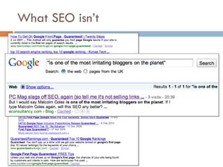 What SEO isn’t 