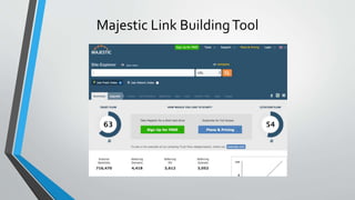 Majestic Link BuildingTool
 