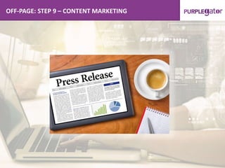 OFF-PAGE: STEP 9 – CONTENT MARKETING
 