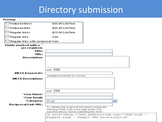 Directory submission
 